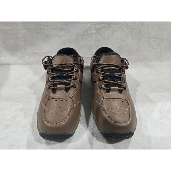 Orthofeet Shreveport 644 Men\'s 11 Wide Brown Leather Tie-Less Sneakers NIB main image 15